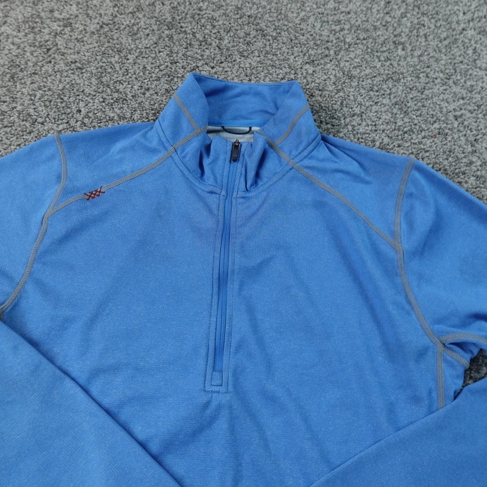 Rhone‎ Pullover Mens S Blue Polartec 1/4 Zip Long Sleeve Performance Running Gym